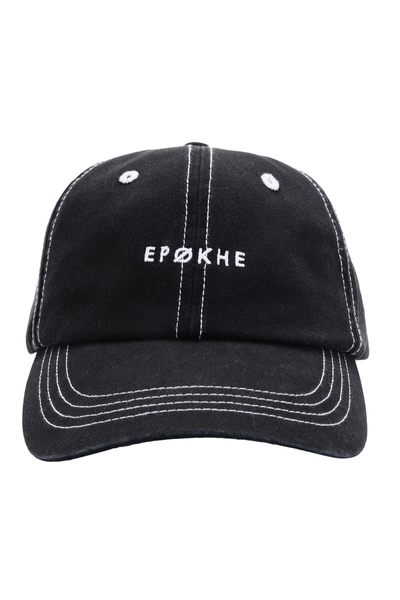 EPOKHE SUNGLASSES EPOKHE CAP - BLACK/CONTRAST STITCH