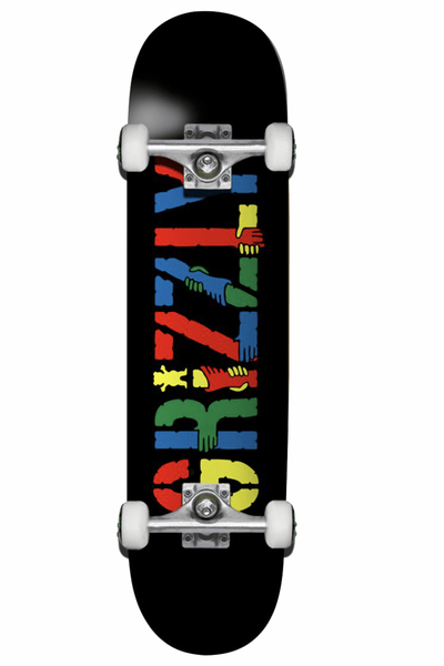 GRIZZLY SKATE WAX GRIZZLY COMPLETE GET A GRIP SKATEBOARD - 8.0
