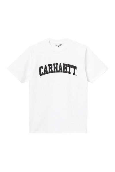CARHARTT TEES CARHARTT WIP UNIVERSITY TEE - WHITE/BLACK
