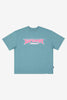 WNDRR Pulse Heavy Weight Tee Dusk Blue front