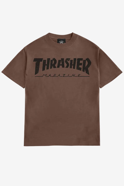 Thrasher Mag Logo Vintage Tee - Chocolate