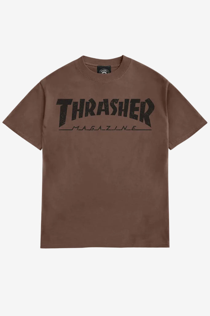 Thrasher Mag Logo Vintage Tee - Chocolate