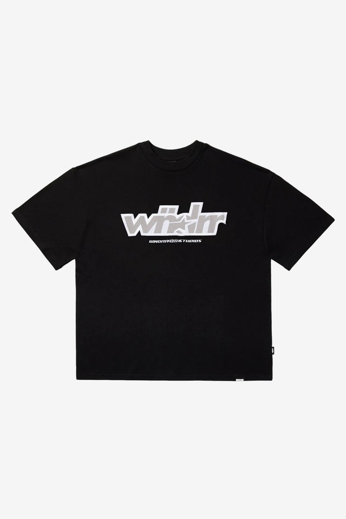 WNDRR Five Point Heavy Weight Tee Black front