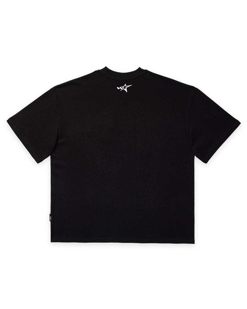 WNDRR Five Point Heavy Weight Tee Black back