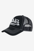 Von Dutch Big Signature Trucker Hat - Black, side view