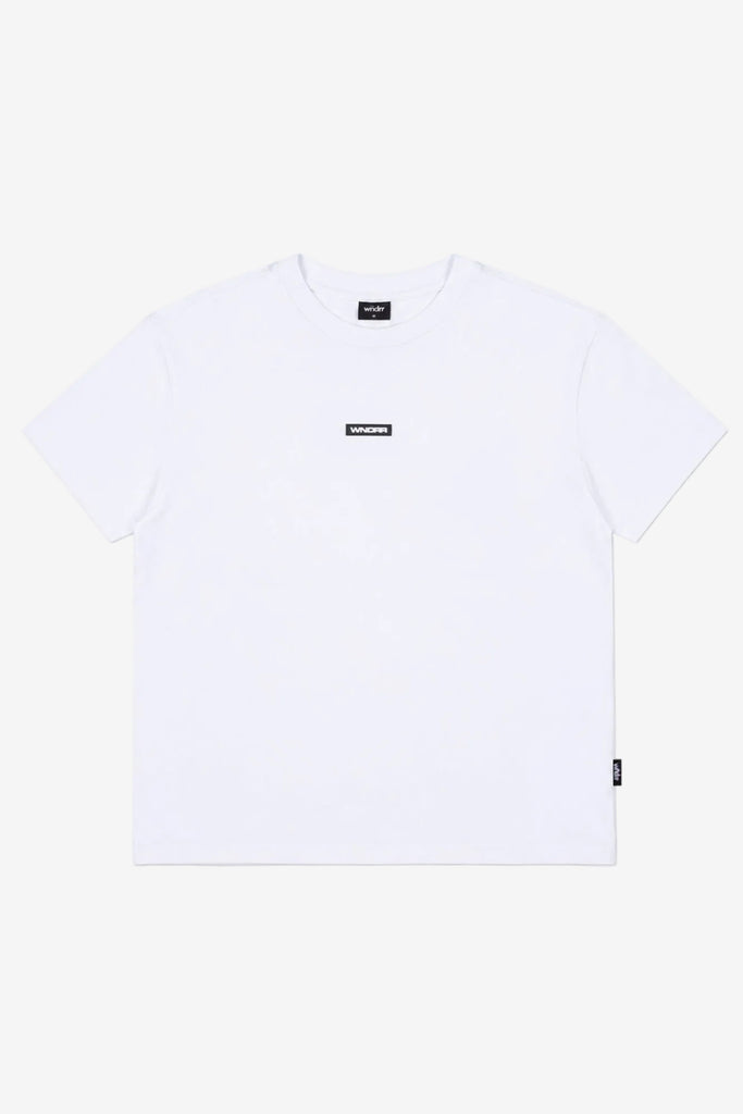 WNDRR Hexed Box Fit Tee White back