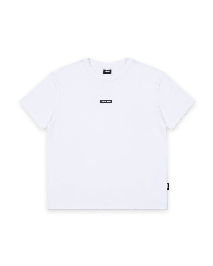 WNDRR Hexed Box Fit Tee White back