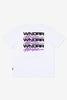 WNDRR Hexed Box Fit Tee White front