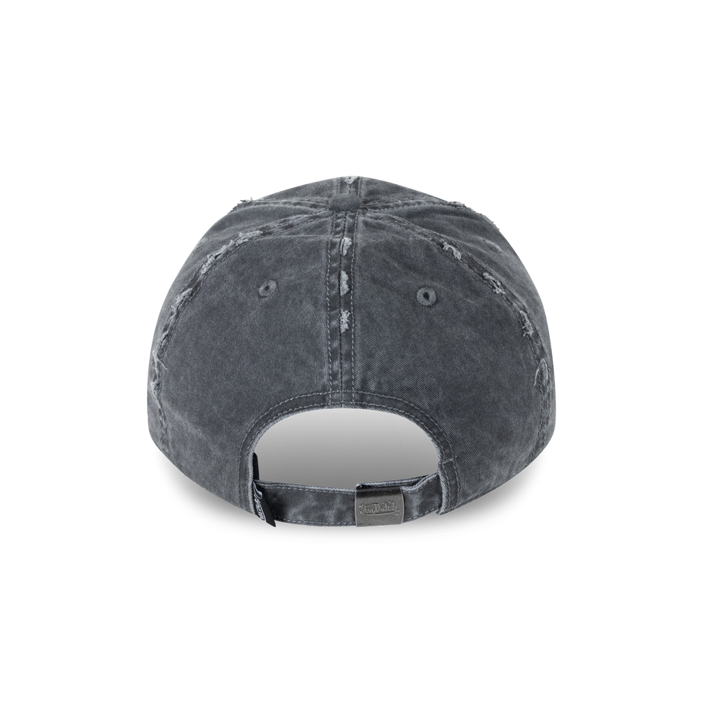 Von Dutch Flames Dad Cap - Washed Black, back view