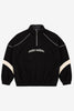 WNDRR HAVOK 1/4 ZIP POLAR FLEECE - BLACK