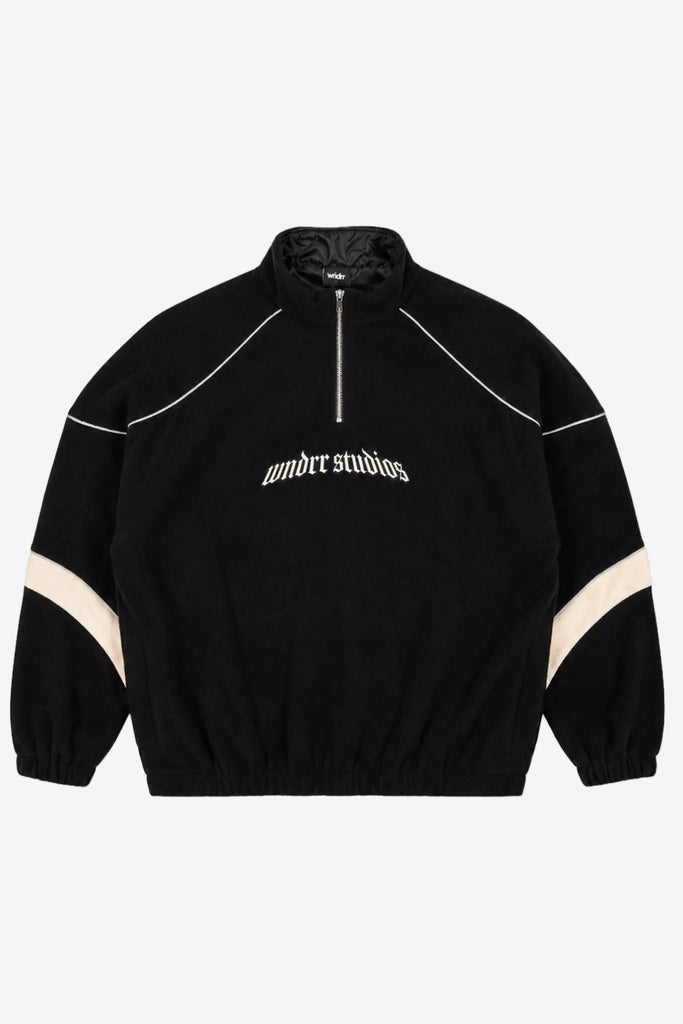 WNDRR HAVOK 1/4 ZIP POLAR FLEECE - BLACK