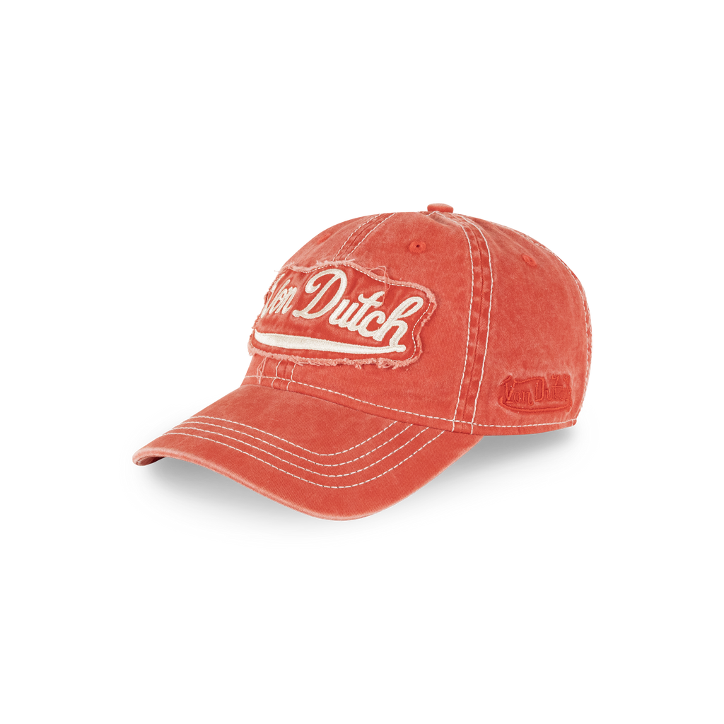 Von Dutch Retro Vibe Dad Cap - Washed Red, side view