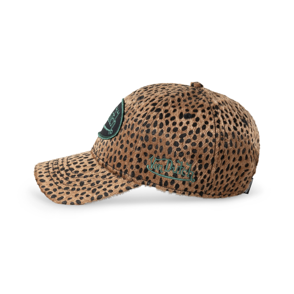 Von Dutch Animal Print Dad Cap - Green Snake, angle view