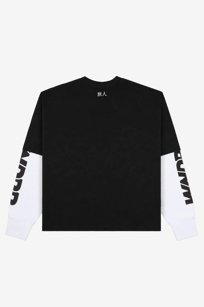 WNDRR SHODO LAYERED L/S TEE - BLACK