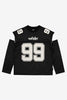 WNDRR WAYNE HOCKEY JERSEY - BLACK/WHITE