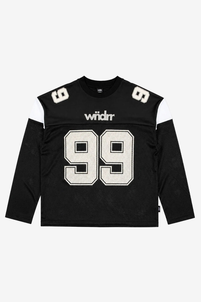 WNDRR WAYNE HOCKEY JERSEY - BLACK/WHITE