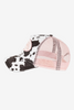 Von Dutch Animal Skin Trucker Hat - Baby Pink/Pink, angle view