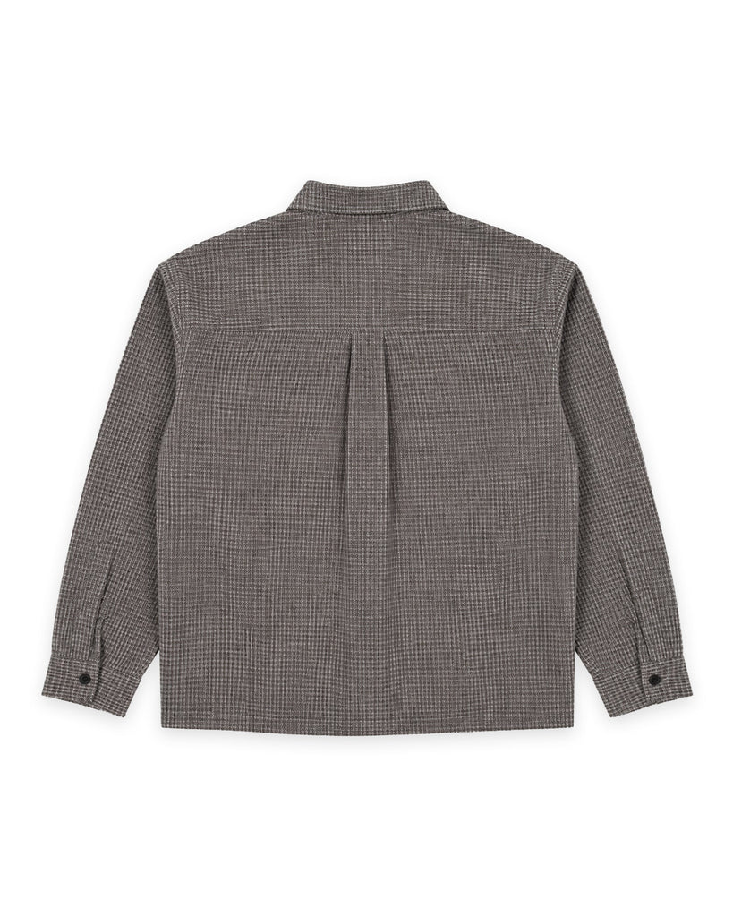 WNDRR Return Check S/S Shirt Black Brown back (placeholder)