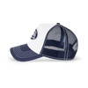 Von Dutch Distressed Zigzag Dad Cap - Dark Navy, angle view