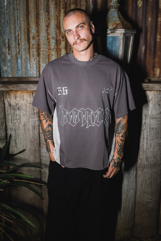 Billy Bones Club 3 Piece Panel Tee - Contrast Grey