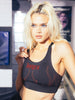 Billy Bones Club Flamed Sports Bra - Black/Red