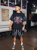 Billy Bones Club Flamed Baller Shorts - Black