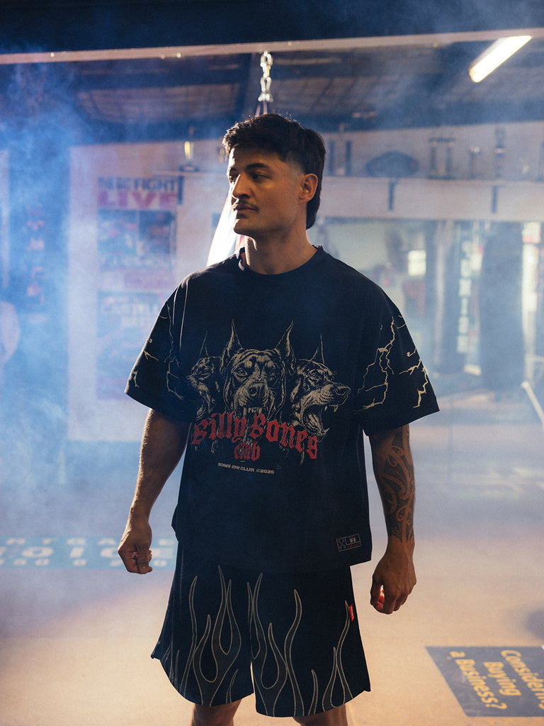 Billy Bones Club All Bark Gym Tee - Washed Black