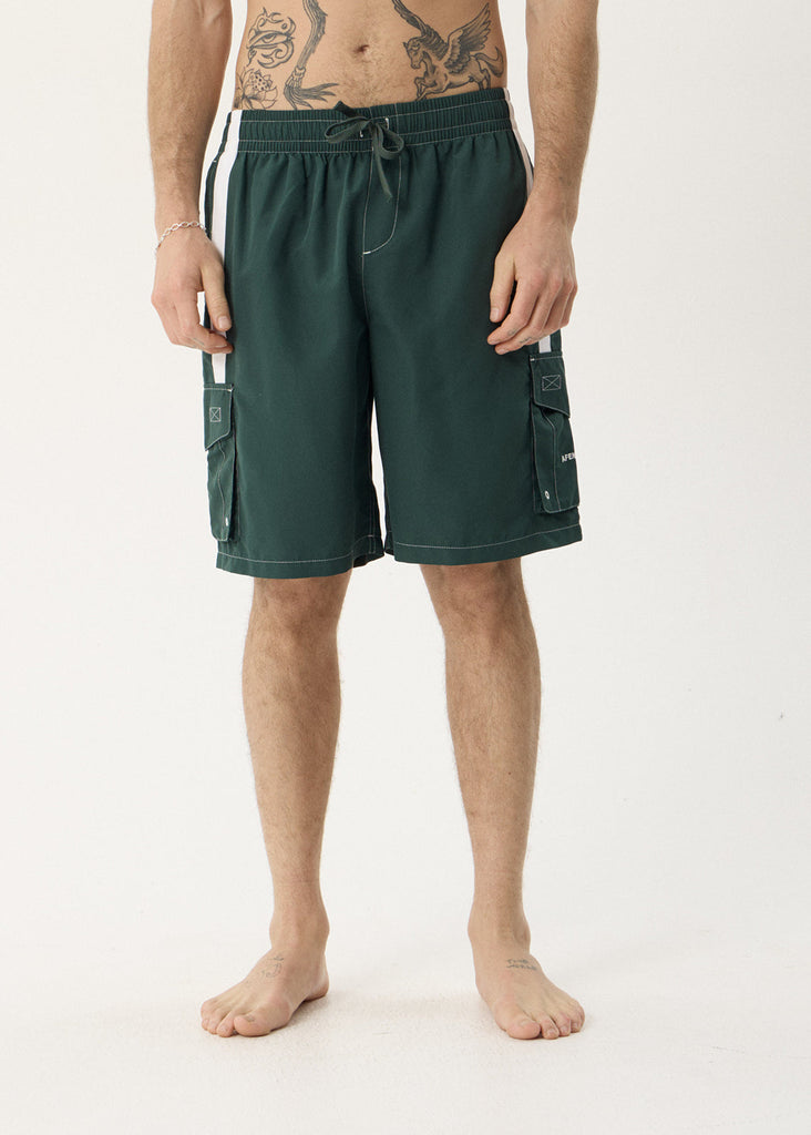 AFENDS House Related Cargo Swim Board Short 21 inch Pine