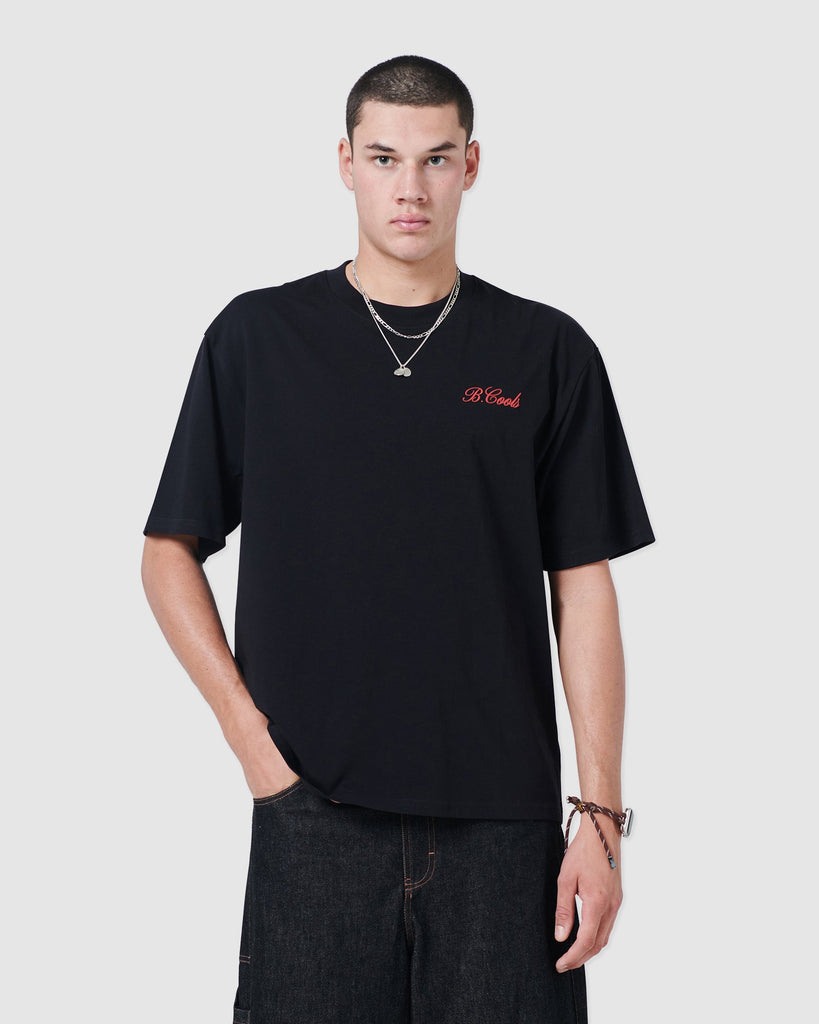 BARNEY COOLS MENS T-SHIRTS BARNEY COOLS SCRIBE T-SHIRT - BLACK