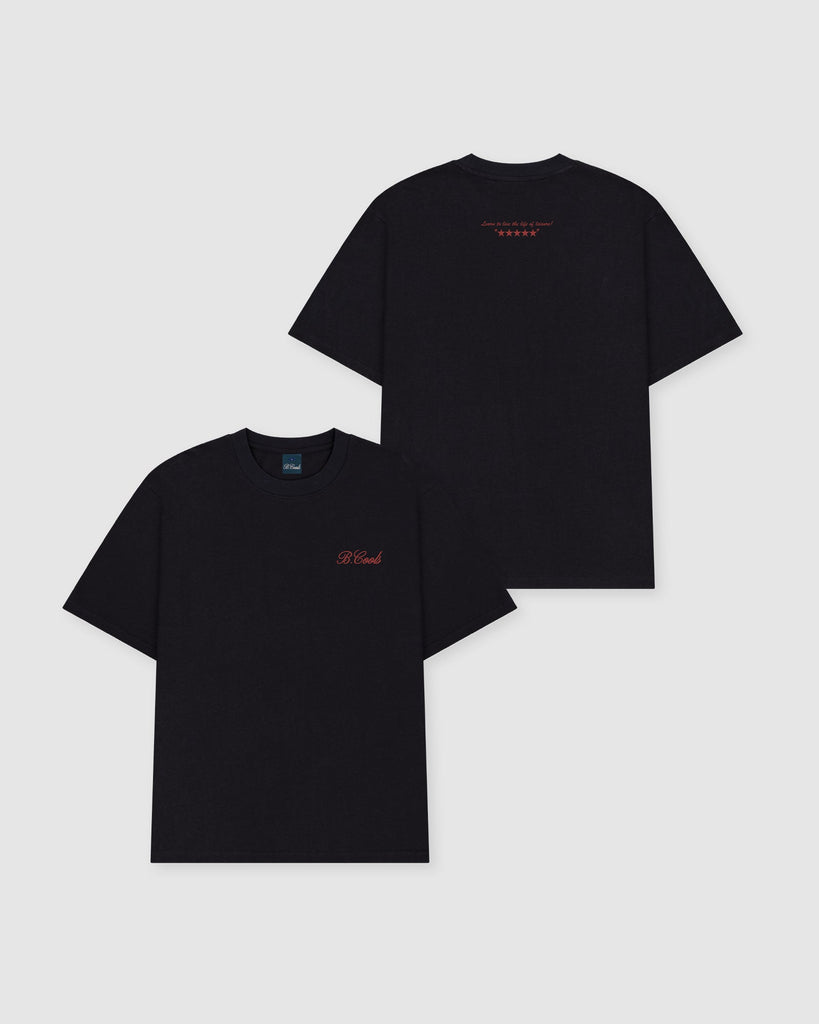 BARNEY COOLS MENS T-SHIRTS BARNEY COOLS SCRIBE T-SHIRT - BLACK