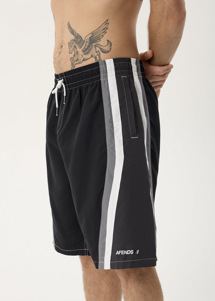 AFENDS Tallows Swim Short 22 inch Black