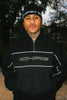ICHPIG FLASHBACK 1/4 ZIP - BLACK/REFLECTIVE