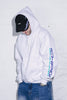 ICHPIG SPORTS PULLCORD HOOD - WHITE MARLE/INK