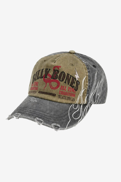 Billy Bones Club Serpent Machine Cap - Washed Black