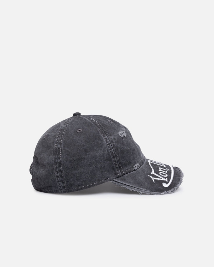 Von Dutch Big Distressed Dad Cap - Black Denim (placeholder photo: Washed Black colourway shown)