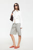 LIONESS SEVIGNEY LONG SHORT - CREAM CHECK