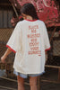 Sabbi The Very Oversized Cowgirl Outlaw Tee - White