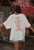 Sabbi The Very Oversized Cowgirl Outlaw Tee - White
