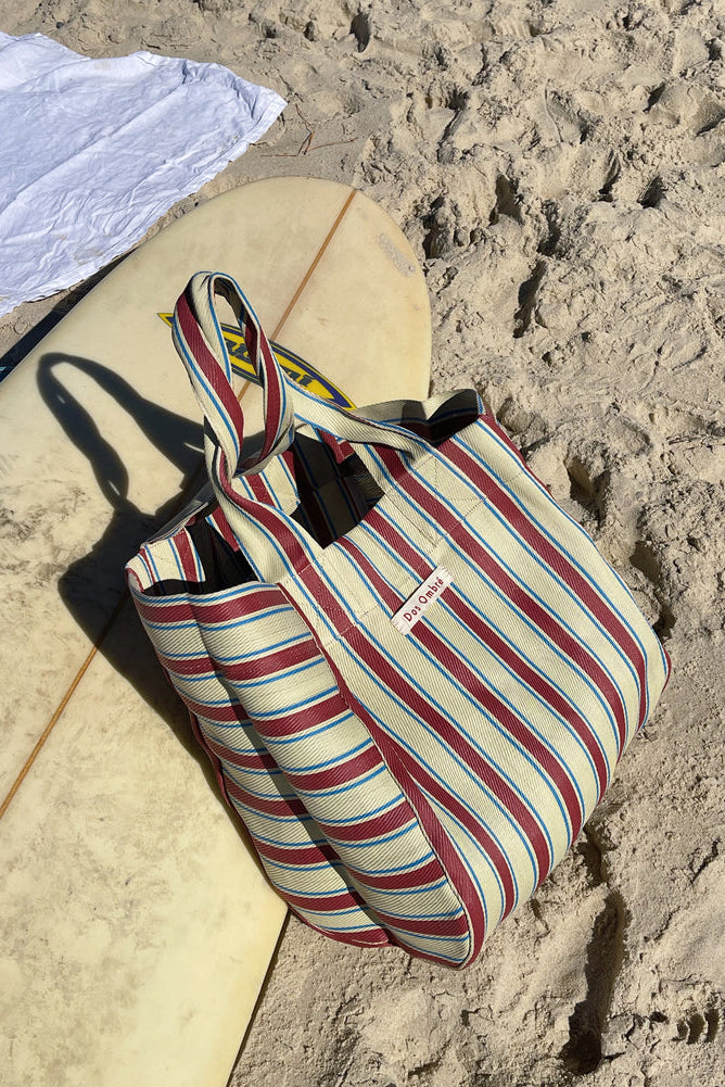 DOS OMBRE BIG BENGALI BAG 010 - VINTAGE RED STRIPE