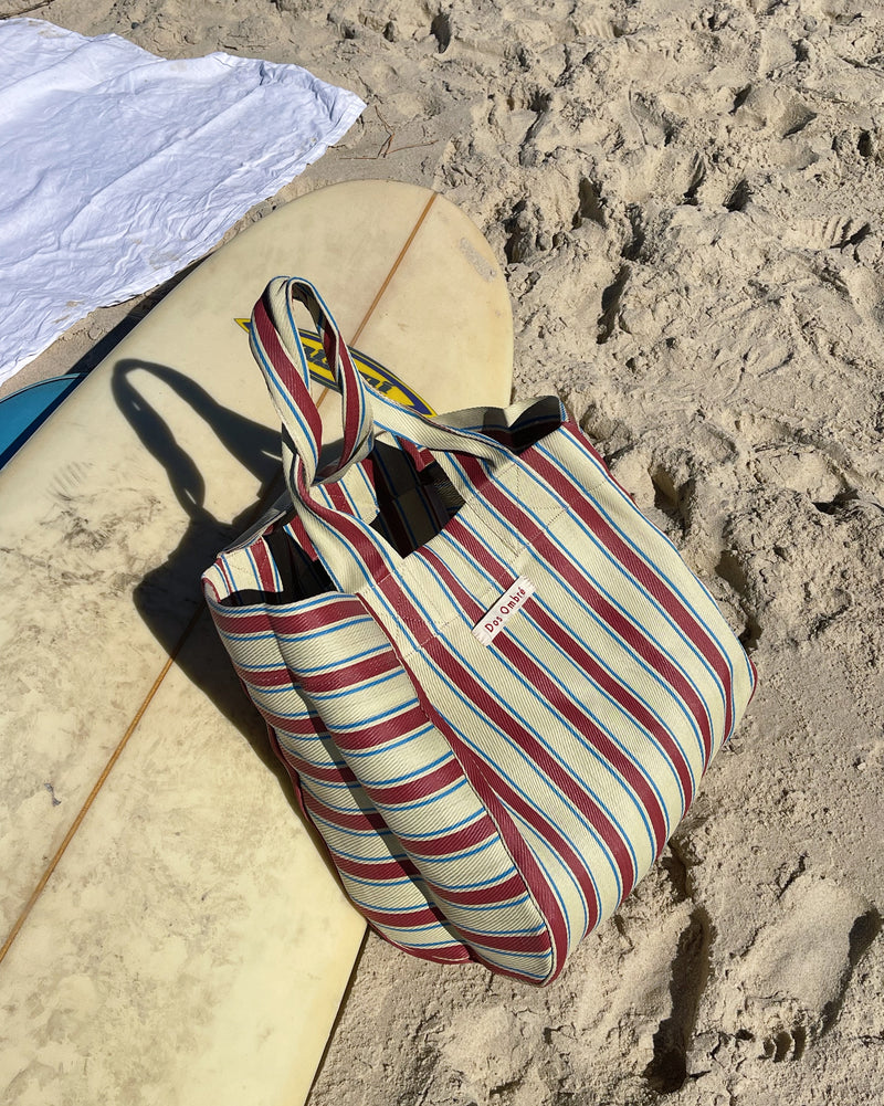 DOS OMBRE BIG BENGALI BAG 010 - VINTAGE RED STRIPE