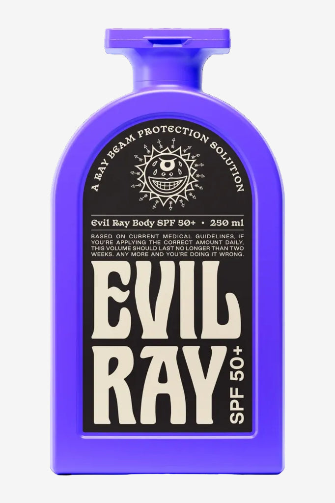 Evil Ray SPF50+ Body Sunscreen 250ml bottle