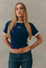 Ssaint Logo Baby Tee - Navy
