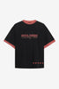 Country Club Ringer Tee - Washed Black