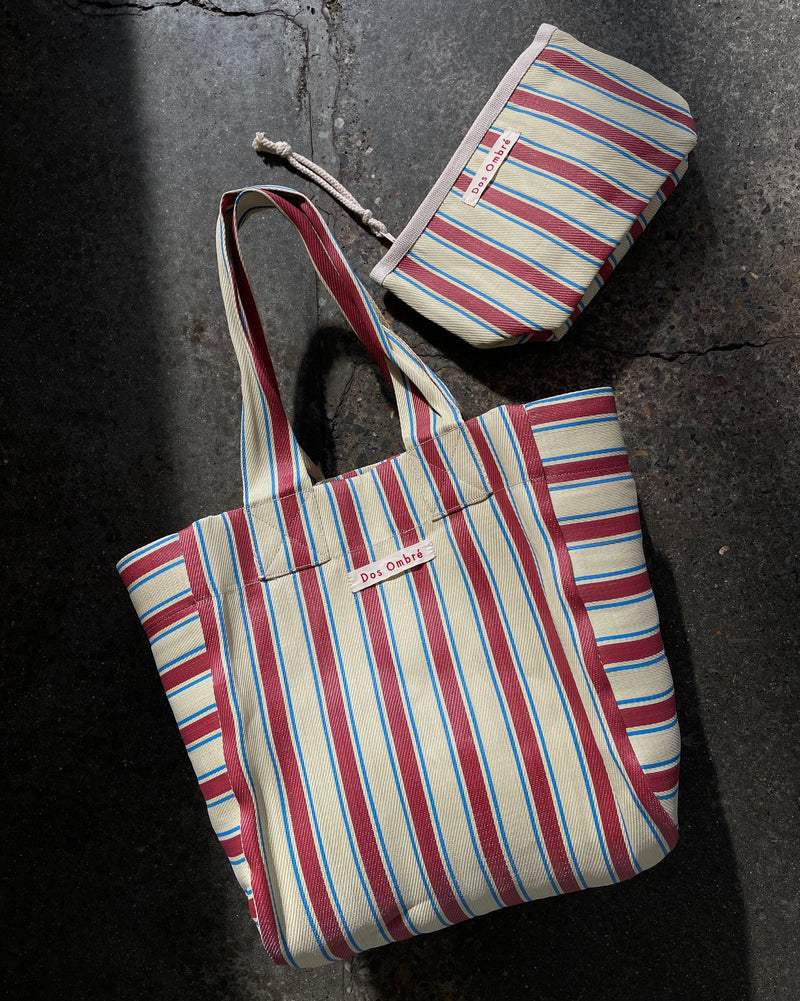 DOS OMBRE BIG BENGALI BAG 010 - VINTAGE RED STRIPE