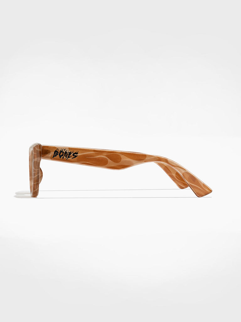 SZADE x Bones Sunglasses - Brown (Desert Blaze) detail shot