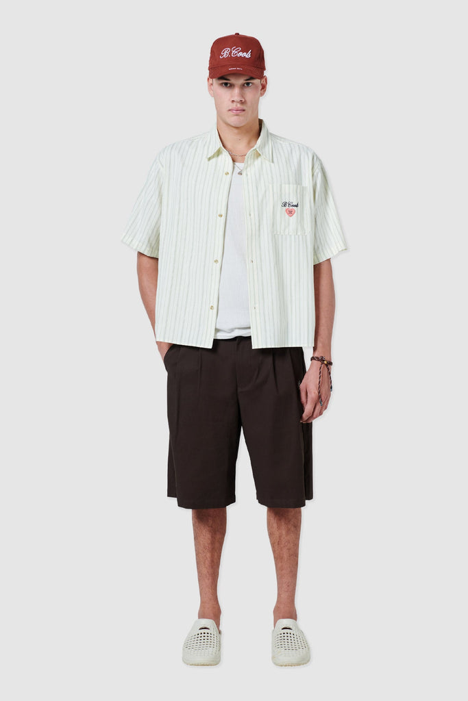 BARNEY COOLS MENS S/S BUTTON UP SHIRTS BARNEY COOLS POCKET SHIRT - STRIPE