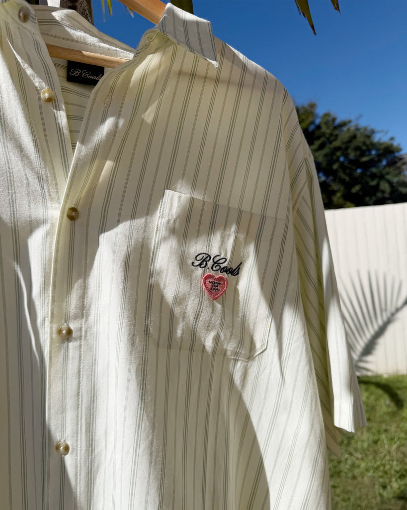 BARNEY COOLS MENS S/S BUTTON UP SHIRTS BARNEY COOLS POCKET SHIRT - STRIPE