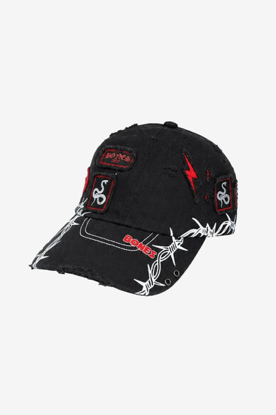 Billy Bones Club Patch Me Up Cap - Washed Black