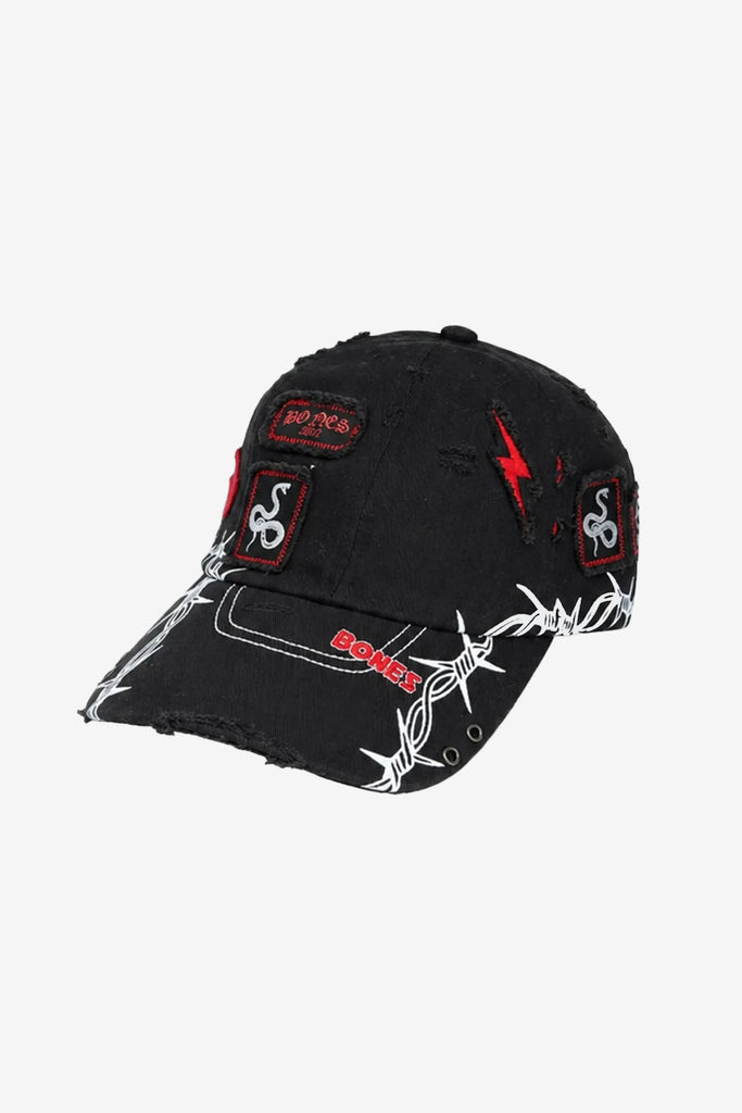 Billy Bones Club Patch Me Up Cap - Washed Black