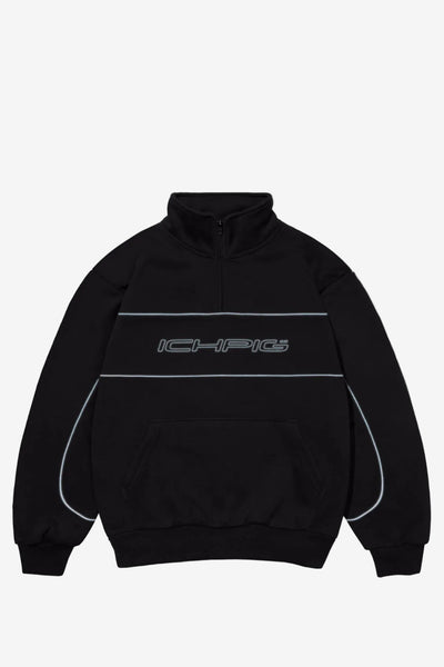 ICHPIG FLASHBACK 1/4 ZIP - BLACK/REFLECTIVE